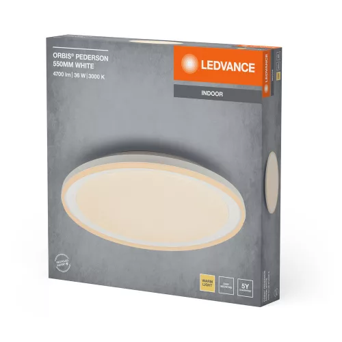 Mennyezeti lámpa LED lámpatest mennyezeti dekoratív fehér 36W 3000K meleg fehér Orbis Pederson LEDVANCE