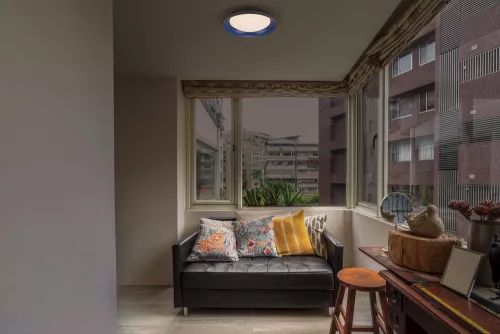 Mennyezeti LED lámpa dekoratív fényerő szabályozható fekete kék 35W 3000K meleg LEDVANCE