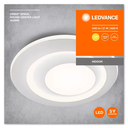 Mennyezeti lámpa LED mennyezeti lámpatest 42W 50.5cm 2400lm Kerek Dekoratív Fehér LEDVANCE