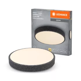   Mennyezeti lámpa LED mennyezeti lámpatest, szabályozható 36W 49cm fekete homokfúvott kő LEDVANCE