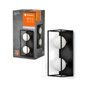   Fürdőszoba lámpa dekoratív díszlámpa 2xG9 IP44 fali fekete LEDVANCE