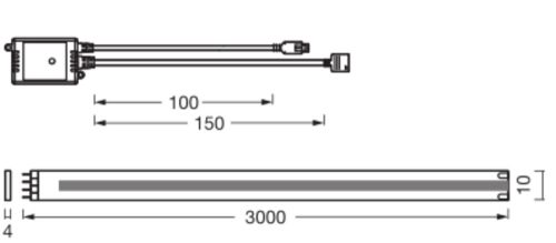 LED szalag 22W COB RGB Dimmelhető Távirányító 3m SMART+ WiFi Magic Ledvance