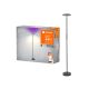 LED állólámpa, álló, 24W, 850lm, RGB CCT, szabályozható fényerővel, állítható, fekete, SMART+ WiFi, mosógép, Luminare Ledvance