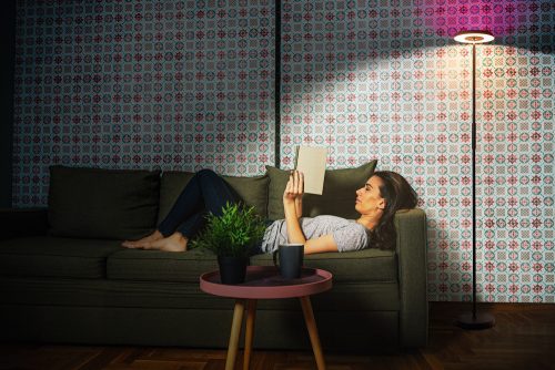 LED állólámpa, álló, 24W, 850lm, RGB CCT, szabályozható fényerővel, állítható, fekete, SMART+ WiFi, mosógép, Luminare Ledvance