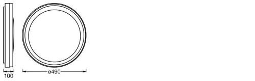 LED Mennyezeti Lámpa Felületre Szerelhető 38W 1050lm RGB CCT Háttérvilágítással Szabályozható 50cm Fehér SMART+ WiFi Orbis Ledvance