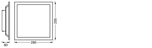 LED panel mennyezeti lámpa okos 14W 1100lm RGB CCT szabályozható fényerejű 30x30cm fehér SMART+ WiFi Magic Ledvance