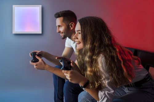 LED panel mennyezeti lámpa okos 14W 1100lm RGB CCT szabályozható fényerejű 30x30cm fehér SMART+ WiFi Magic Ledvance