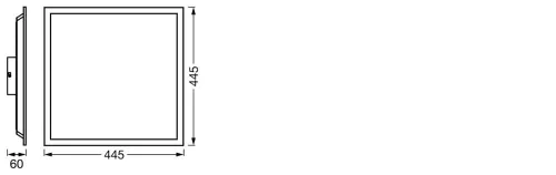 LED panel mennyezeti lámpatest okos 24W 1900lm RGB CCT szabályozható fényerejű 45x45cm fehér SMART+ WiFi Magic Ledvance