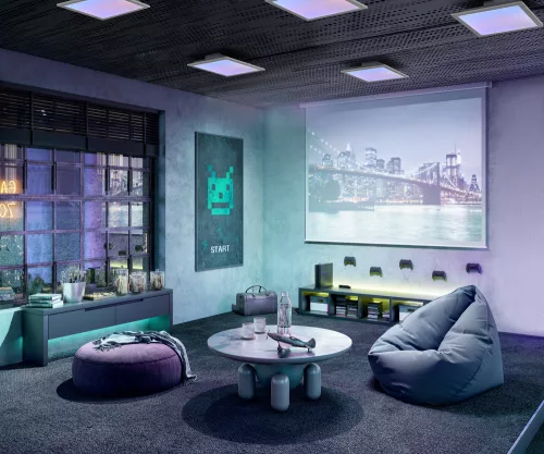 LED panel mennyezeti lámpatest okos 24W 1900lm RGB CCT szabályozható fényerejű 45x45cm fehér SMART+ WiFi Magic Ledvance