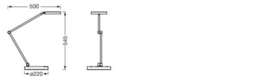 LED Éjjelifényes Asztali Lámpa 15W 600lm CCT Szabályozható Érintőképernyős Fehér SMART+ ZigBee Asztali Ledvance