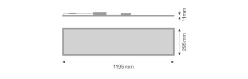 LED Panel Mennyezeti Fali Lámpatest 37W 4100lm CCT Szabályozható Süllyesztett Négyzet Fehér SMART+ ZigBee Ledvance