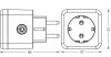 Okosaljzat EU csatlakozó 230V 16A Teljesítménymérő SMART+ WiFi csatlakozó Ledvance