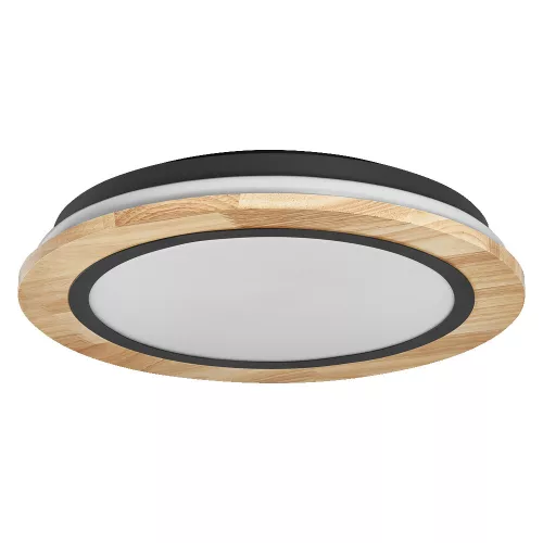 LED Mennyezeti Lámpa Felületre Szerelhető 24W 1250lm RGB CCT Háttérvilágítással Szabályozható 40cm Barna SMART+ WiFi Orbis Ledvance