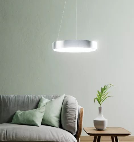 LED Mennyezeti Lámpa 18.5W 500lm CCT Szabályozható Fényerejű Ezüst SMART+ WiFi Sun@Home Ledvance