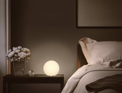 LED asztali lámpa, dekoratív gömb, 4W, 200lm, CCT, szabályozható fényerővel, SMART+ WiFi, Sun@Home, Ledvance