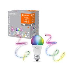   Izzó + LED-szalag szett 8.5W 550lm 110° RGB CCT szabályozható fényerejű SMART+ WiFi intelligens csomag Ledvance