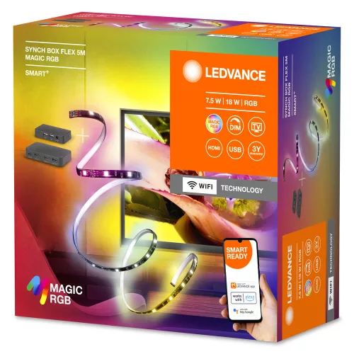 LED szalag HDMI szinkron 22W RGB szabályozható fényerejű Smart+ Wifi TV 5m SMART+ WiFi Flex Ledvance