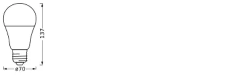 LED izzó E27 14W = 100W 1521lm RGBW CCT Dimmelhető SMART+ Matter WiFi Classic Ledvance