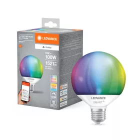   LED izzó E27 14W = 100W 1521lm RGBW CCT fényerőszabályozható SMART+ WiFi Globe Ledvance
