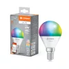 LED izzó E14 4.9W = 40W 470lm RGBW CCT szabályozható fényerejű SMART+ WiFi mini izzó Ledvance