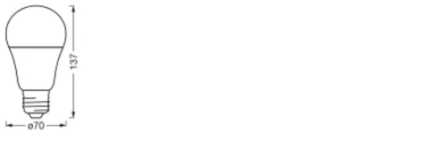 LED izzó E27 14W = 100W 1521lm Szabályozható SMART+ WiFi Classic Ledvance