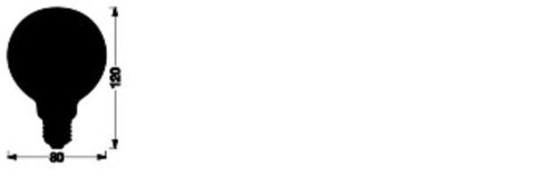 LED izzó E27 8W = 50W 600lm Szabályozható CCT SMART+ WiFi Filament Globe Ledvance