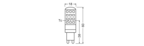LED izzó G9 kapszula 3.5W 320lm CCT szabályozható fényerejű SMART+ WiFi Ledvance