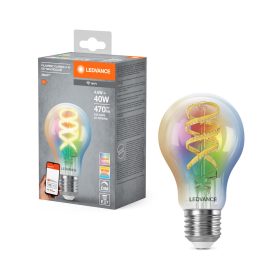   LED izzó E27 Hagyományos 4,8 W = 40 W 470 lm RGBW CCT Dimmelhető SMART+ WiFi Filament Klasszikus Ledvance