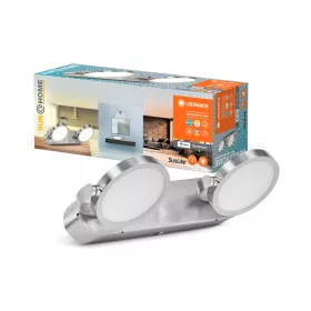   LED Fali Lámpa Mennyezeti Fali Lámpa Fürdőszobai Lámpa 14W 460lm CCT 30cm IP44 Szabályozható Fényerő Ezüst SMART+ WiFi Sun@Home Ledvance