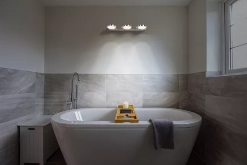 LED Fali Lámpa Mennyezeti Fali Lámpa Fürdőszobai Lámpa 14W 460lm CCT 30cm IP44 Szabályozható Fényerő Ezüst SMART+ WiFi Sun@Home Ledvance