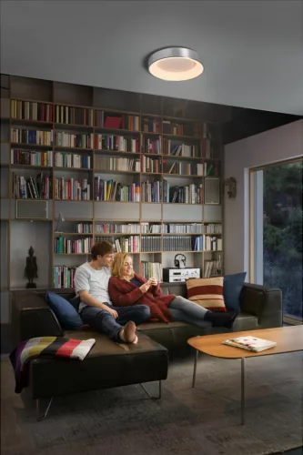 LED Mennyezeti Lámpa Felületre Szerelt 18.5W 500lm CCT Szabályozható Kerek Ezüst SMART+ WiFi Sun@Home Ledvance