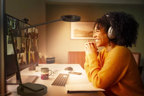 LED éjjeliszekrény lámpa, 20W, 450lm, CCT, szabályozható fényerejű, fekete, SMART+ WiFi, Sun@Home, Ledvance