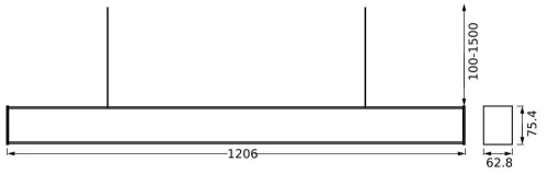 LED Panel Függesztett 50W 4200lm CCT Szabályozható Fehér SMART+ WiFi Sun@Home Ledvance