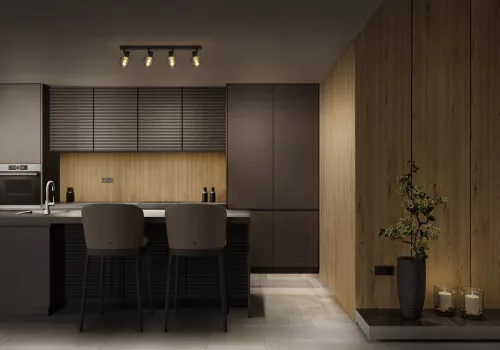 LED fali mennyezeti lámpa szabályozható, 4 pontos dekoratív dísz E14 11,2 W fekete LEDVANCE