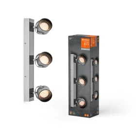   LED mennyezeti fali lámpa spotlámpa 3 pontos dekoratív díszítő 16,5 W ezüst LEDVANCE