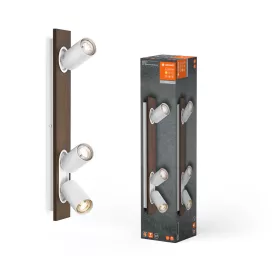   LED mennyezeti fali lámpa spotlámpa 3 pontos dekoratív fa 41W GU10 fehér LEDVANCE