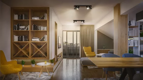 LED mennyezeti fali lámpa spotlámpa 4 pontos dekoratív fa 13,6 W GU10 fekete LEDVANCE