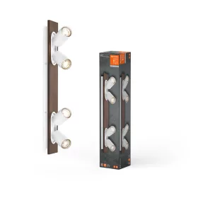   LED mennyezeti fali lámpa spotlámpa 4 pontos dekoratív fa 13,6 W GU10 fehér LEDVANCE