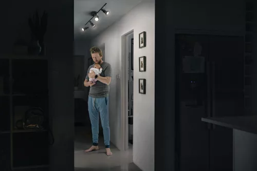 LED mennyezeti fali lámpa spotlámpa 4 pontban állítható 13,6 W GU10 fekete LEDVANCE