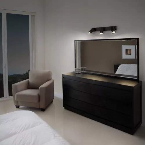 LED mennyezeti fali lámpa pont 3-pontos fényerőszabályzás 10,2W GU10 fekete LEDVANCE