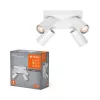 LED mennyezeti lámpa négyszögletes spotlámpa 4 pontos 13,6 W GU10 fehér LEDVANCE