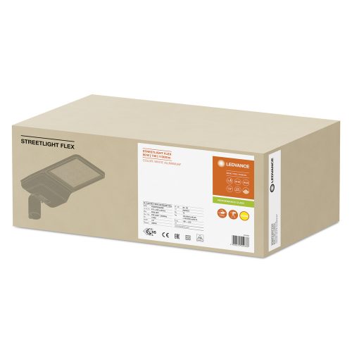 LED utcai lámpa ipari közúti lámpatest 80W 11300lm 3000K IP66 fehér utcai lámpa Flex Ledvance