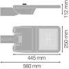 LED utcai lámpa ipari közúti lámpa szabályozható 13W 1780lm 4000K IP66 fehér utcai lámpa Flex Ledvance