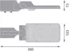 LED utcai világítású ipari közúti lámpatest 15W 1800lm 4000K IP65 Black Urban Area Ledvance