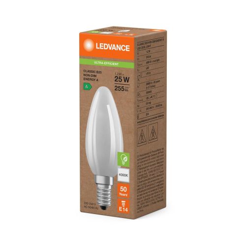 LED gyertyaizzó E14 B35 1.2W = 25W 255lm 4000K Semleges 330° Ledvance
