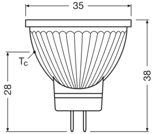 LED izzó spotlámpa GU4 MR11 1.8W = 20W 184lm 2700K Meleg 36° 12V Ledvance