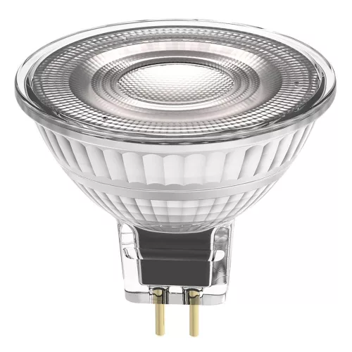 LED izzó reflektor GU5.3 MR16 2.1W = 20W 210lm 3000K Meleg 36° 12V Ledvance