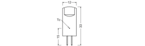 LED kapszulaizzó G4 1.5W = 20W 200lm 2700K Meleg 320° 12V Ledvance