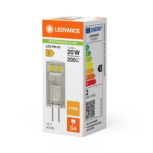 LED kapszulaizzó G4 1.5W = 20W 200lm 2700K Meleg 320° 12V Ledvance