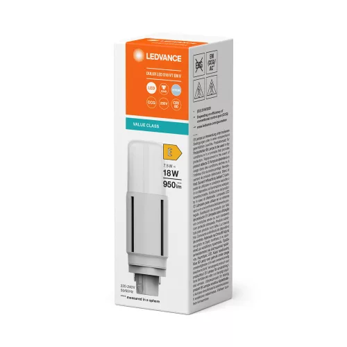 LED izzó DULUX G24d 7.5W = 18W 950lm 4000K semleges fehér LEDVANCE